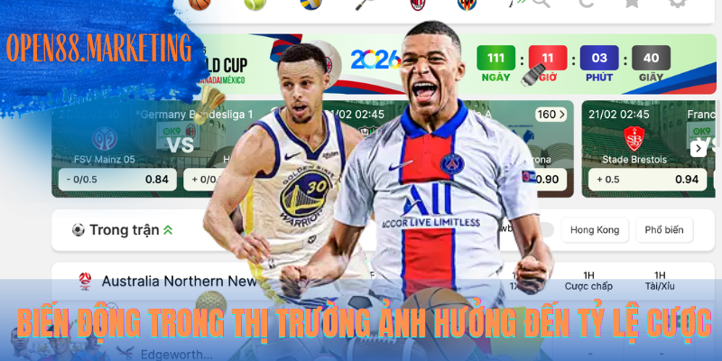 Những biến động trong thị trường ảnh hưởng đến tỷ lệ cược